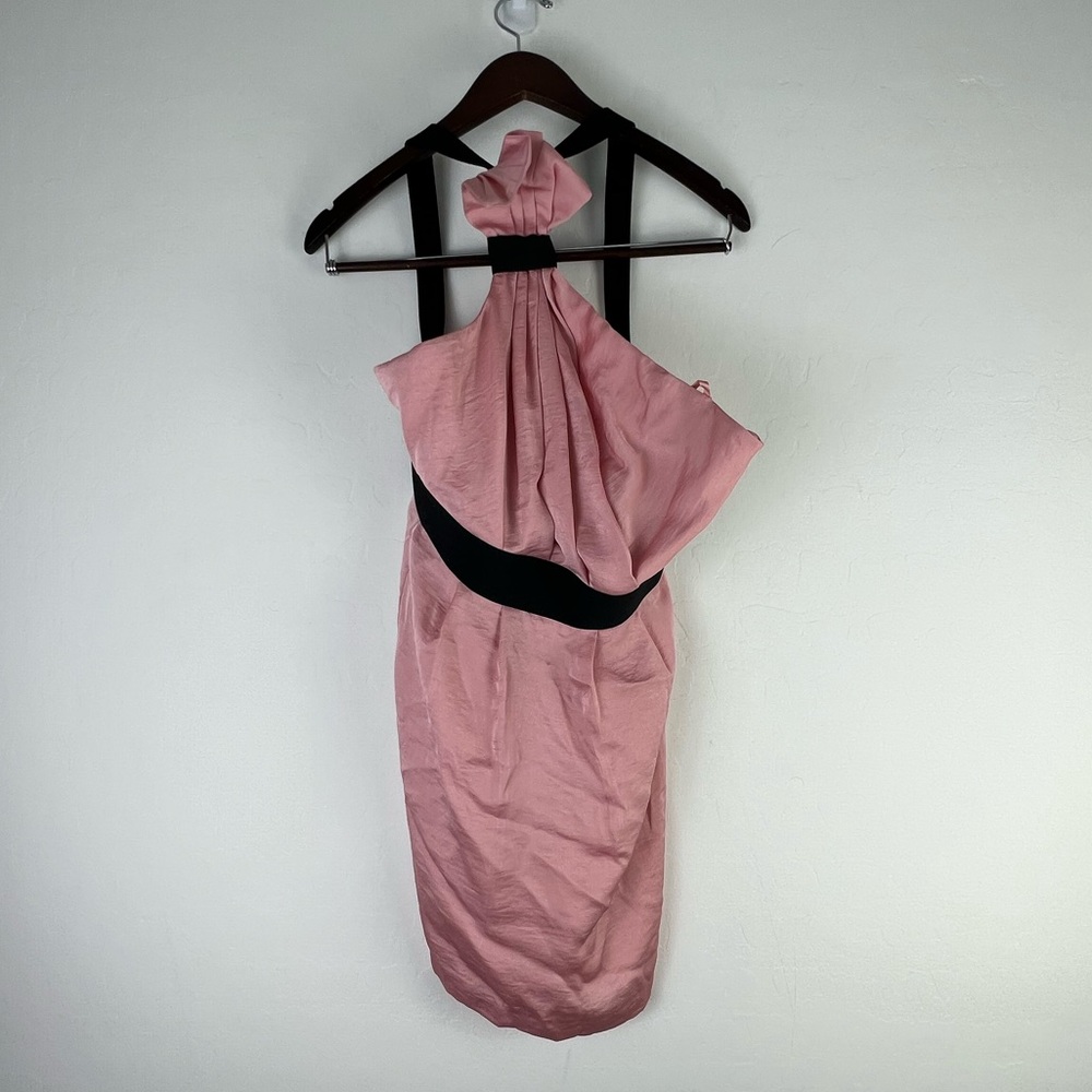 Bcbgeneration One-Shoulder Light Pink Cocktail Dr… - image 2